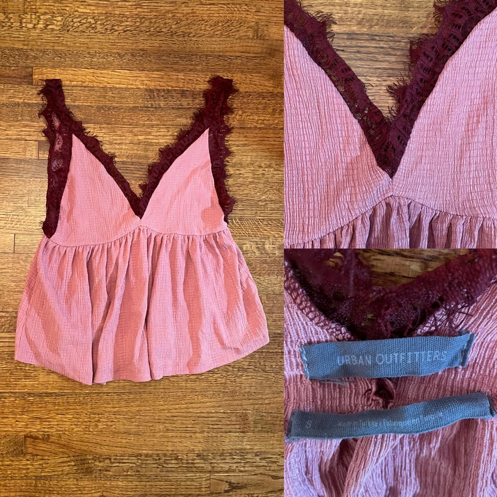 pink tank top !!